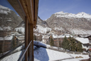 Balkon mit Blick auf Zermatt